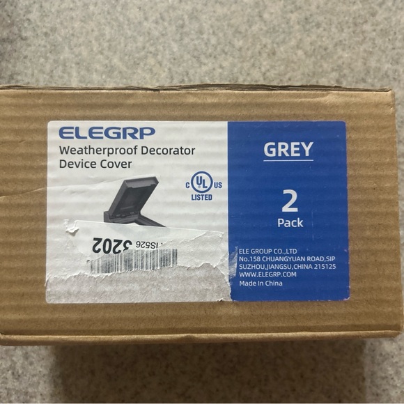 Elegrp weatherproof decorator device cover 2 Pack Grey - Picture 1 of 3